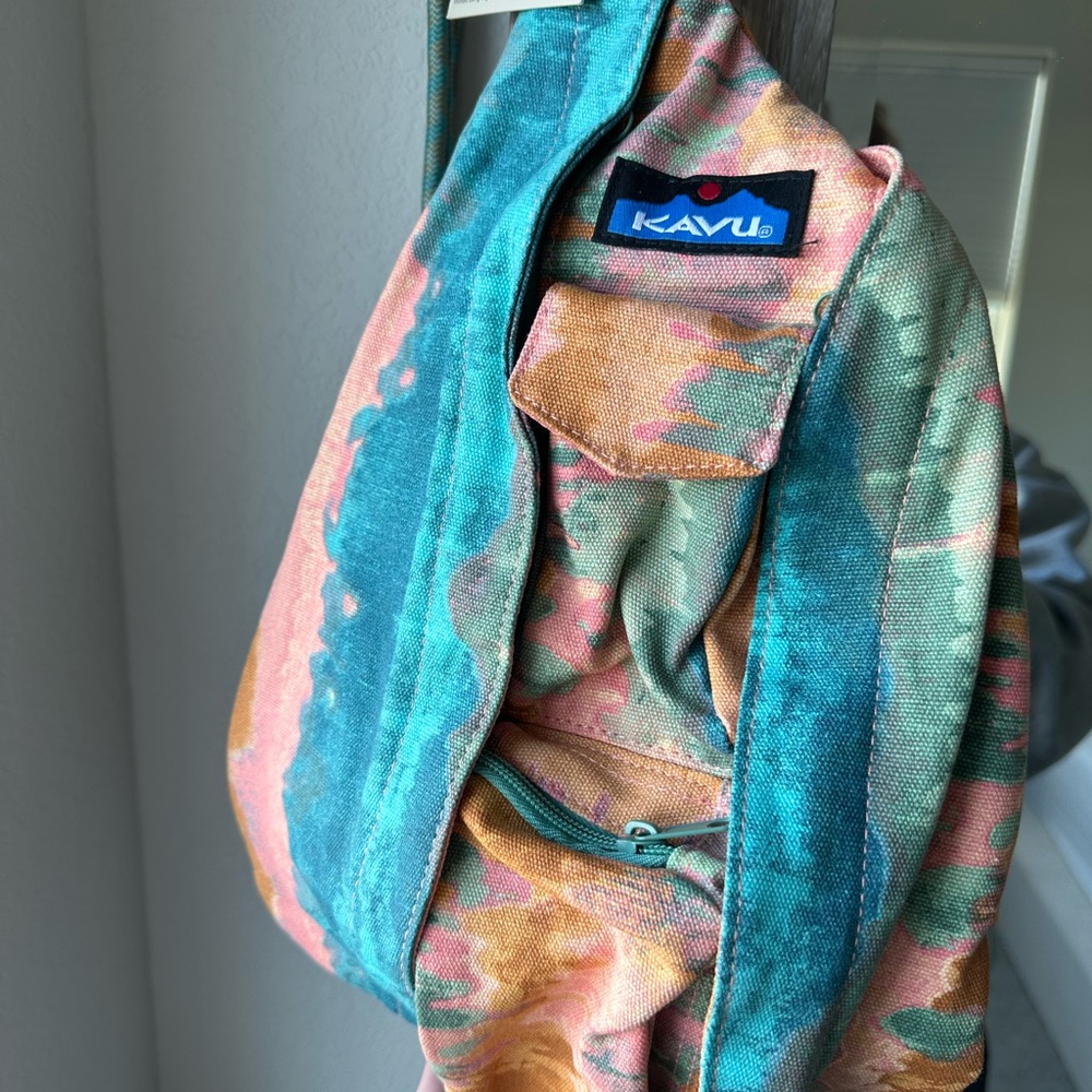 KAVU watercolor Canvas Mini Sling Bag